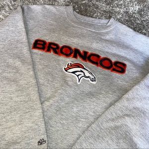 Majestic Denver Broncos Crewneck Sweatshirt Size L